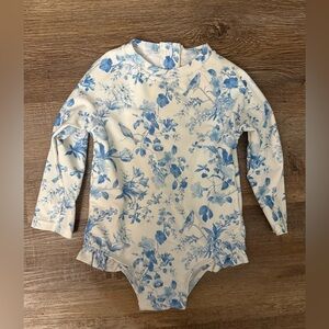 Edgehill Collection Blue Floral Swimsuit